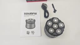 Solimpia Men's Bald Head Hair Trimmer Electric Shaver with Magnetic Six Blade Heads Home Use Beard Razor
