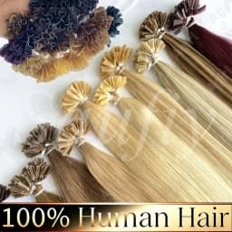 30g/pack Straight Nail U Tip Hair Extensions Real Human Hair Straight Capsules Keratin Tip Human Hair Extensions Natural Black Balayge Natural Black Brown Blonde Hot Fusion Human Hair Extensions 50Strands