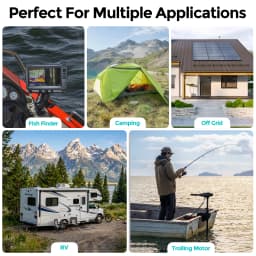 ECOBOSS Mini 12V/100Ah/1280Wh LiFePO4 Lithium‑Iron‑Phosphate Battery,Deep‑Cycle Rechargeable Storage Battery,Built‑in 120A BMS,Low‑Temp Cutoff Protection,15000+ Deep Cycles for RV,Boat,Marine,Trolling Motor,Off‑Grid Solar System