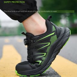 All Season Industrial Safety Shoes for Men Women Steel Toe Sneakers with Impact Resistant Steel Toe Cap Lightweight Comfortable Design for Construction Work Wear Resistant Durable for Daily Labor Full Sizes Perfect Labor Day Gift for Workers