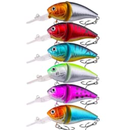 6pcs Crankbait Fishing Lures Hard Bait Swimbait Artificial Bait 8.5cm 14.3g