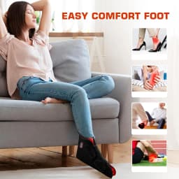 Red Light Therapy Foot Wrap with 660nm Red Light 850nm Near Infrared Light Ankle Brace Heating Therapy Device for Foot Care Muscle Recovery Sports Relaxation Portable Foot Massager Support for Plantar Comfort Joint Wellness Home Use for Men Women
