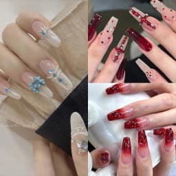 12-Pack Box of Nail Accessories: Flat-Bottom Rhinestones, Decorative Nail Embellishments, Assorted Small Components, colorful Nail stickers with Rhinestones.