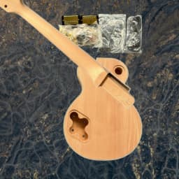 New Semi-finished Electric Guitar with Wrapped Edges and Accessories, Rock Style, Quality Assurance