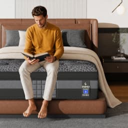 12/14 Inch Twin, Full, Queen, King, Mattress Memony Foam And Spring, Medium Firm Mattress for Cooling, Pressure Relief, Edge Support & Motion Isolation Box-Packed for Bedrooms, Guest Rooms And Hotels