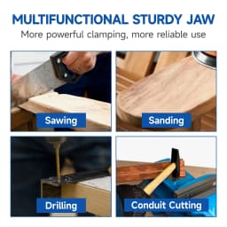6 Inch Heavy Duty Bench Vise with 360° Swivel Base and Integrated Anvil for Metalworking