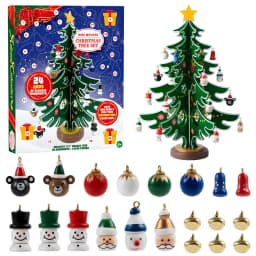 2026 Christmas Advent Calendar 24 Days Countdown Calendar with Christmas Tree 24 PCS Ornaments for Boys Girls & Kids Party Favors, Classroom Prizes Xmas Gift, Xmas Tree Countdown, Xmas Multi-Item Party Favor Packs