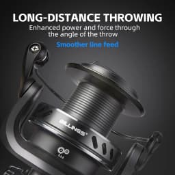 BILLINGS Spinning Reel 18KG Max Drag 5.1:1 Gear Ratio CNC Rocker with Metal Spool Professional Fishing Reels Ideal for Freshwater & Saltwater Bass Trout Fishing
