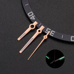 Silver Needles NH35 NH36 Watch Aiguille Hands C3 Super Lume Pointer Baton Style Datejust Hands Polished for Automatic Movement