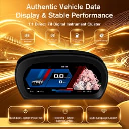 10 Inch LCD Digital Dashboard For BMW 3 Series E90 E91 E92 2005β2012 Instrument Cluster 1920Γ720 HD Virtual Cockpit Speedometer Support Digital Gauge Panel Replacement