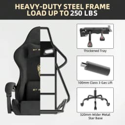 High Back Gaming Chair, Ergonomic Gamer Chair For Adult