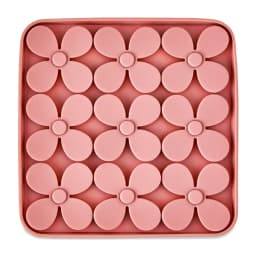 Silicone Shamrock Snuffle Mat, Rose, 8" x 8"