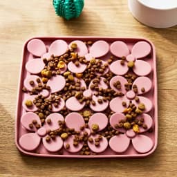 Silicone Shamrock Snuffle Mat, Rose, 8" x 8"