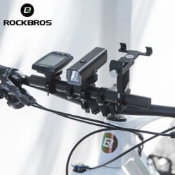 ROCKBROS Bicycle Handlebar Extended Carbon Fiber Bracket Headlight Mount Bar Computer Clip Double MTB Road 20-32cm Bike Handlebar Extender