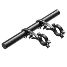 ROCKBROS Bicycle Handlebar Extended Carbon Fiber Bracket Headlight Mount Bar Computer Clip Double MTB Road 20-32cm Bike Handlebar Extender