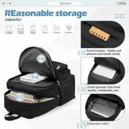 Large University Backpack Travel Laptop Bag Unisex, Suitable For 14-15.6 Inch Laptop, Lightweight Durable Outdoor Hiking Backpack, School Bag For Women High School Middle School Commute Backpack College Student Travel Backpack SG25072352777777267