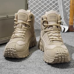 Autumn New High-Top Plus Size Casual Sports Shoes, Outdoor Hiking Boots, Comfortable Thick Sole Lightweight Casual Walking Shoes, Suitable for All-Season Daily Outdoor Activities, Walking And Travel, Mountaineering, Camping Gear