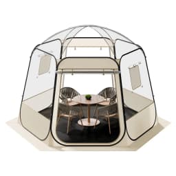 Pop Up Clear Bubble Sports Tent Weatherproof 10x9.2ft/11x10.2/12x11.1/15x13.8ft