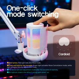 Esports USB Gaming Microphone with Boom Arm Stand, Desktop Mic for Live Streaming Recording, PC Gaming Broadcast Equipment