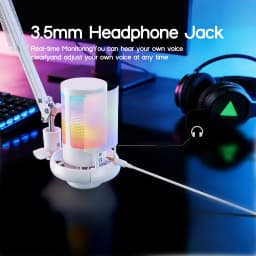 Esports USB Gaming Microphone with Boom Arm Stand, Desktop Mic for Live Streaming Recording, PC Gaming Broadcast Equipment