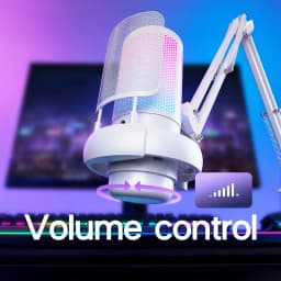 Esports USB Gaming Microphone with Boom Arm Stand, Desktop Mic for Live Streaming Recording, PC Gaming Broadcast Equipment