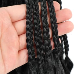 French Curl Crochet Braids 14 Inch 22 Inch Goddess Box Braids Crochet Hair For Women 9 Packs Pre Looped Crochet Box Braid with Curly Ends Black Synthetic French Curly Braiding Hair Extensions 12 Strands/Pack