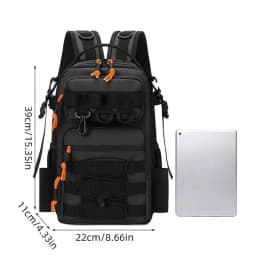 JSERYISGN Convertible Outdoor Gear Bag, Unisex Multi-Functional Travel Pack for Athletic Hiking & Fishing - Waist, Chest, and Shoulder Bag