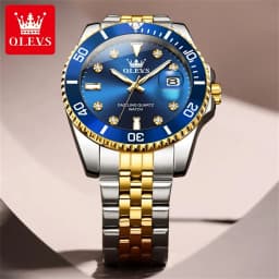 OLEVS 9809 Quartz Movement Watch Submarine Timing Function 30m Waterproof Night Light Function Calendar Window Watch For Men