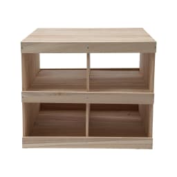 4-Piece Wooden Chicken Egg-Laying Nesting Boxes - In Natural Wood Color Chicken Nesting Box, 4 Compartment Wooden Nesting Boxes for Chickens with Perches, Floor Mount Chicken Nesting Boxes for Homes Farms Chicken Houses Backyards Courtyards