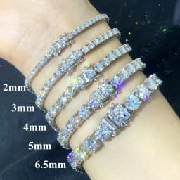 lab created moissanite tennis chain,hip hop moissanite jewelry set,925 sterling silver tennis bracelet necklace,unisex moissanite chain,stackable party jewelry for men women