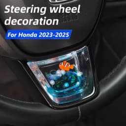 For Honda Civic Integra Accord CR-V HR-V Steering Wheel Decoration Sequin Interior Car Accessories Steering Wheel Cover