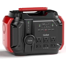Portable Power Station 540Wh/500W(Peak 1000W) 6 x AC 110V Outlets PD 60W Portable Solar Generator CPAP Battery Power Outage Supplies Emergency Backup Power for Outdoor RV/Van Camping Fishing,Outdoor Energy Camping Travel(Solar panels sold separately)