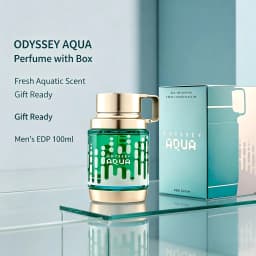Armaf Odyssey Aqua Men's EDP, 3.4 oz/100ml, 1 Bottle, Fresh Aquatic Aromatic Long Lasting Cologne, Men's Fragrance Gift, Birthday, Anniversary, Fall, Thanksgiving, Black Friday, Christmas, New Year Holiday Gift