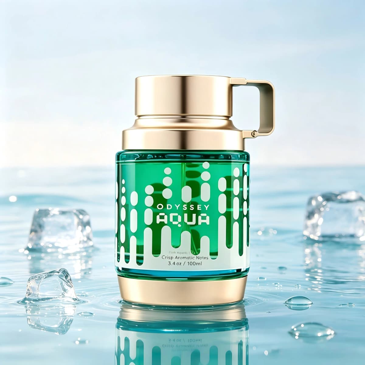 Armaf Odyssey Aqua Men's EDP, 3.4 oz/100ml, 1 Bottle, Fresh Aquatic Aromatic Long Lasting Cologne, Men's Fragrance Gift, Birthday, Anniversary, Fall, Thanksgiving, Black Friday, Christmas, New Year Holiday Gift