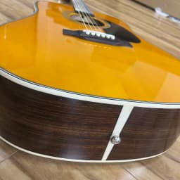 41-inch Acoustic Folk Guitar With Spruce Top Simple D-shaped Vintage Yellow Amber Glossy finish, ebony Bridge White Solid-string Cone A Christmas Gift From An American Warehouse In Stock Free Shipping