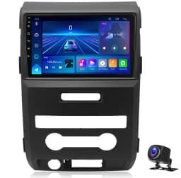 2+32GB Android 13 Car Stereo, 9in Radio for Ford F150 2009-2014 Support Wireless Carplay Android Auto, Head Unit with WiFi GPS Bluetooth SWC Split Screen + AHD Backup Camera