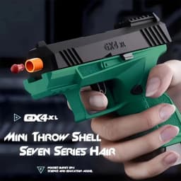 Soft Bullet Gun Toy Pistol with 100 Bullets, 12 Shells, and 2 Magazines New Toy Gun Pistol Hollow Hanging Machine, Toy Foam Blas