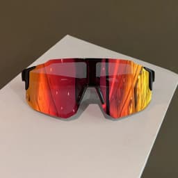 Polarized Sports Sunglasses for Men Women Photochromic Cycling Glasses UV400 Protection Windproof Goggles for Skiing Mountaineering Running Fishing Large Shield Lens Fashionable Colorful Mirrored Outdoor Sport Eyewear
