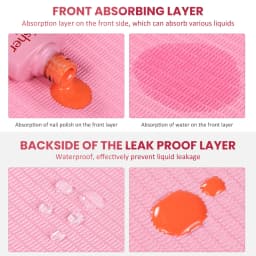 25pc Nail Cleaning Table Mats Disposable Nail Art Mat Waterproof Tablecloth for Manicures Pedicures Paper Sheets Nail Tools Tablecloth Cleaning Pad