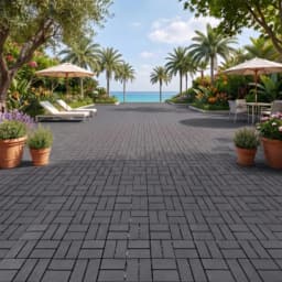 44 Pcs Interlocking Deck Tiles 12x12 Waterproof Outdoor Patio Flooring Non-Slip Plastic Snap Together Floor Mat for Backyard