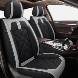 Car Seat Covers Universal Luxury PU Leather Car Seat Cover Universal Car 5-Seat Covers For Toyota Camry 2007-2018 Front and Rear Seat Cushion Pad Full Set