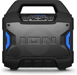 Portable Outdoor Bluetooth Speaker, 60W, Water-Resistant, with Radio, Mic Input, USB Charging, Stereo Pairing, Bass Boost & App Control - Ideal for Parties and Outdoor Events