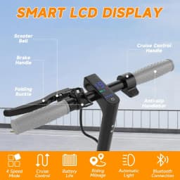 36V 7.8Ah 8.5'' Electric Scooter Up to 19MPH Max Speed 350W Brushless Motor Max 23Miles Long Range Foldable Escooter for Adults App Control for Commuter