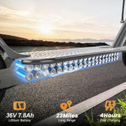 36V 7.8Ah 8.5'' Electric Scooter Up to 19MPH Max Speed 350W Brushless Motor Max 23Miles Long Range Foldable Escooter for Adults App Control for Commuter