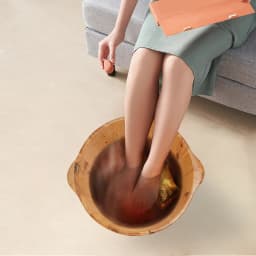 36.5in Wooden Foot Soak Basin Foot Bath Bucket Foot Massage Basin For Home Spa Relaxation Lightweight Easy To Use And Store