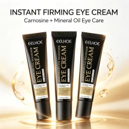 3PCS Instant Wrinkle Eye Cream Tightening,30% L-Carnosine Powerful Anti Glycation&Antioxidant&Instant Physics Lifting Effect,High Occlusion Lock In Moisture, Smooth Dry&Fine Lines,Fast De Puffing for Puffy Eyes&Removing Dark Circles