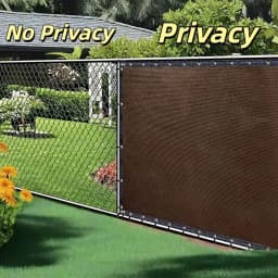 4/5/6/7/8ft Fence Privacy Screen, Heavy Duty Privacy Fence Screen, Outdoor Shade Cloth Mesh Barrier, Cable Zip Ties Included