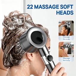 4-Setting Adjustable High-Pressure Handheld Shower Set—Featuring a Water-Saving Design and ABS Construction; Offers Adjustable Spray Modes and Easy-To-Clean Nozzles; Suitable for Bathrooms.