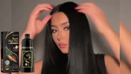 EELHOE Black Hair Shampoo Rehmannia Extract Nourishing Scalp Care Smooth Shiny Hair Gentle Daily Cleansing For Soft Manageable Hair