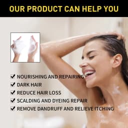 EELHOE Black Hair Shampoo Rehmannia Extract Nourishing Scalp Care Smooth Shiny Hair Gentle Daily Cleansing For Soft Manageable Hair